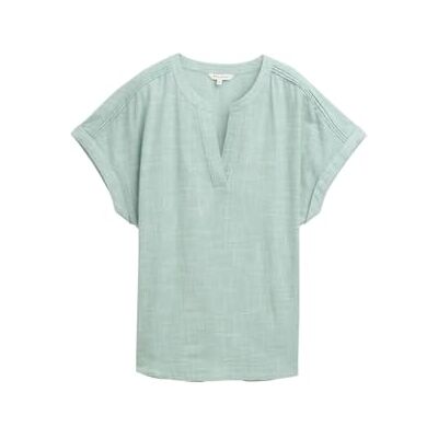 TOM TAILOR Damesblouse met losse pasvorm, 13010 Faded Green, 38 TOM TAILOR Damesblouse met losse pasvorm, 13010 Faded Green, 38