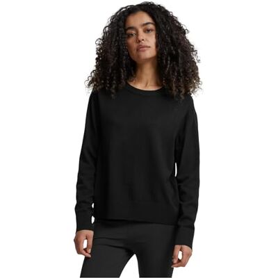 Urban Classics Ladies Knitted Roundneck Sweater Sweatshirts zwart L 70% viscose, 30% nylon Basics Urban Classics Ladies Knitted Roundneck Sweater Sweatshirts zwart L 70% viscose, 30% nylon Basics