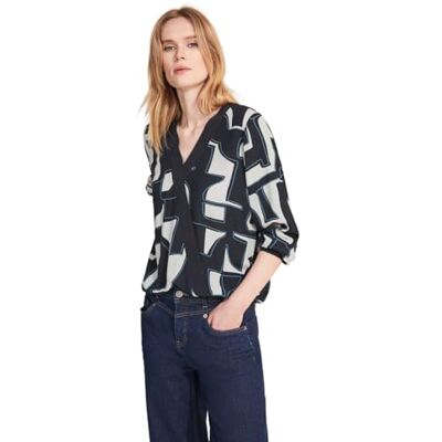 Street One Gedrukte Wrap Blouse dames Shirt Street One Gedrukte Wrap Blouse dames Shirt