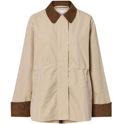 YAS Y.A.S Dames anca Ls Parka Jacket S. Noos, Oxford Tan, Numeric_36 YAS Y.A.S Dames anca Ls Parka Jacket S. Noos, Oxford Tan, Numeric_36
