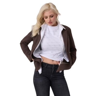 GUESS Mock Neck Dames T-shirt opstaande kraag met all-over logo, pure white, M GUESS Mock Neck Dames T-shirt opstaande kraag met all-over logo, pure white, M