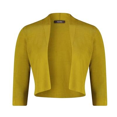 Vera Mont Gebreide bolero voor dames, effen, Peridot Green, XXL Vera Mont Gebreide bolero voor dames, effen, Peridot Green, XXL