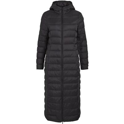 VILA VIMANYA Donsjas voor dames, lang, zwart, 34 VILA VIMANYA Donsjas voor dames, lang, zwart, 34