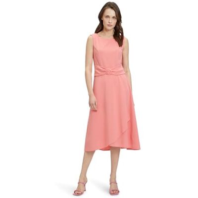 Betty Barclay Dames midi-jurk met volant, roze, 44 Betty Barclay Dames midi-jurk met volant, roze, 44