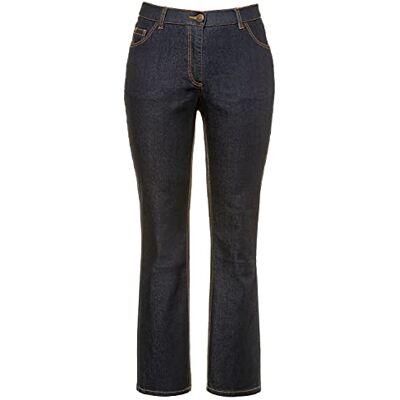 Ulla Popken Bootcut Jeans voor dames, donkerblauw (dark blue denim), 32W / 32L Ulla Popken Bootcut Jeans voor dames, donkerblauw (dark blue denim), 32W / 32L