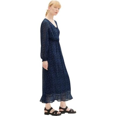 Tom Tailor Denim damesjurk met ruches en patroon Tom Tailor Denim damesjurk met ruches en patroon