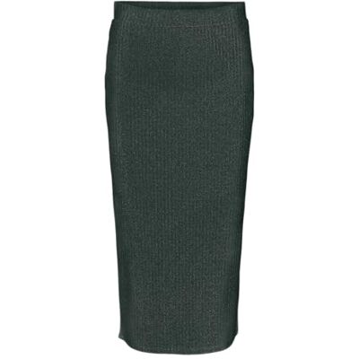 VERO MODA VMCORA HW Calf Skirt JRS Boo GA, Scarab/Detail: zilver Lurex Melange, M VERO MODA VMCORA HW Calf Skirt JRS Boo GA, Scarab/Detail: zilver Lurex Melange, M