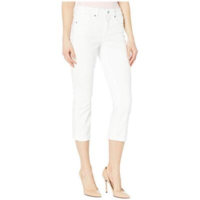 NYDJ womens Chloe Capri Jeans, Optic White, 0 US NYDJ womens Chloe Capri Jeans, Optic White, 0 US