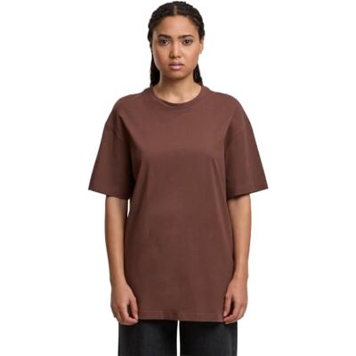 Build Your Brand Dames T-shirt Ladies Oversized Boyfriend T-shirt, casual T-shirt voor vrouwen in oversized look, katoen, maten XS 5XL, Chocolatebrown, M Build Your Brand Dames T-shirt Ladies Oversized Boyfriend T-shirt, casual T-shirt voor vrouwen in oversized look, katoen, maten XS 5XL, Chocolatebrown, M