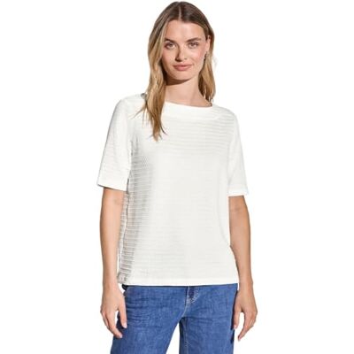 Street One A323152 T-shirt met structuur, vuilwit, 50 dames, Gebroken wit, 44 NL Street One A323152 T-shirt met structuur, vuilwit, 50 dames, Gebroken wit, 44 NL