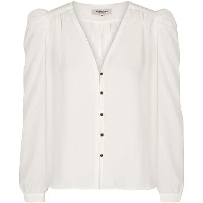 Morgan Chemise Unie Manches Gigot Longues 221-cwork.f dames Gekleed shirt Morgan Chemise Unie Manches Gigot Longues 221-cwork.f dames Gekleed shirt