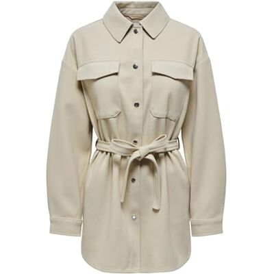 ONLY Onlnew Nea L/S Riem Shacket Cc Pnt dames overhemd jas ONLY Onlnew Nea L/S Riem Shacket Cc Pnt dames overhemd jas