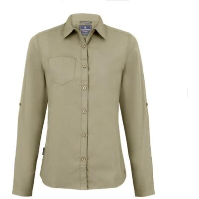 Craghoppers Dames Expert Womens Kiwi shirt met lange mouwen Button Down Shirt (Pack van 1) Craghoppers Dames Expert Womens Kiwi shirt met lange mouwen Button Down Shirt (Pack van 1)