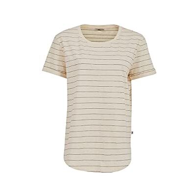 LTB Jeans Dames Zireja T-shirt, White Black Stripes 5246, XS LTB Jeans Dames Zireja T-shirt, White Black Stripes 5246, XS