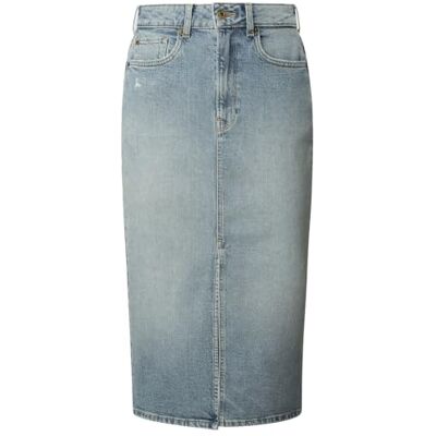 Pepe Jeans Midi Rok Hw, Blauw (denim-2wb), XXS Pepe Jeans Midi Rok Hw, Blauw (denim-2wb), XXS