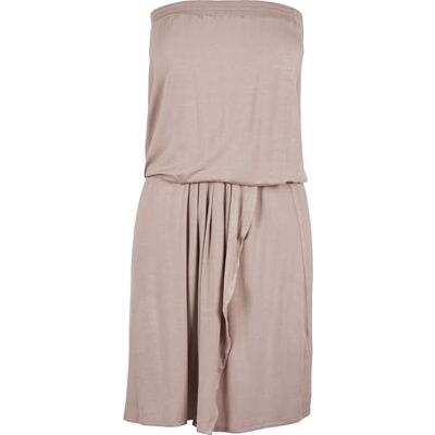 Urban Classics Dames Viscose Short Bandeau Jurk Casual Jurk, Duskroos, 5XL Urban Classics Dames Viscose Short Bandeau Jurk Casual Jurk, Duskroos, 5XL