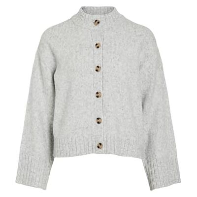 VILA Vibibbi L/S O-Neck Knit Cardigan/Pb, lichtgrijs gem., XL VILA Vibibbi L/S O-Neck Knit Cardigan/Pb, lichtgrijs gem., XL