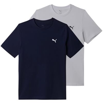 PUMA Unisex Ess Logo Tee Multipack M Tees (Pack van 1) PUMA Unisex Ess Logo Tee Multipack M Tees (Pack van 1)