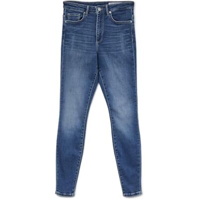 Vero Moda Skinny-fit Jeans - Hoge Taille, Blauw Denim - Broeken Vero Moda Skinny-fit Jeans - Hoge Taille, Blauw Denim - Broeken