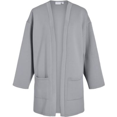 VILA Visiffi L/S Loose Cardigan/Pb, lichtgrijs gem., S VILA Visiffi L/S Loose Cardigan/Pb, lichtgrijs gem., S
