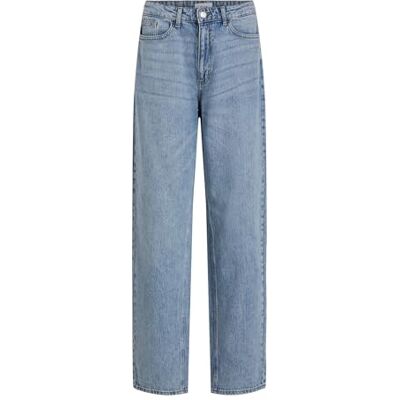 VILA Dames Vikelly Jaf Hw Straight Jeans-Noos, blauw (light blue denim), 36W / 34L VILA Dames Vikelly Jaf Hw Straight Jeans-Noos, blauw (light blue denim), 36W / 34L