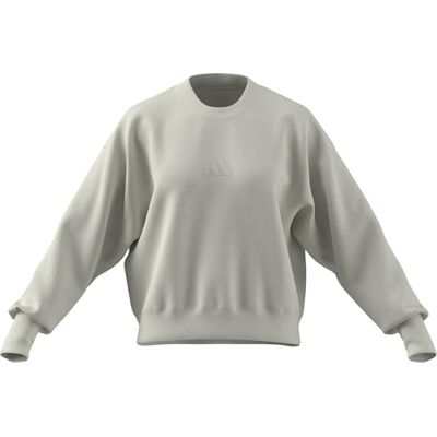 adidas Mujer ALL SZN FLEECE LOOSE SWEATSHIRT, off white/off white, L adidas Mujer ALL SZN FLEECE LOOSE SWEATSHIRT, off white/off white, L
