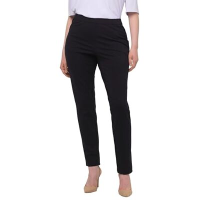 Ulla Popken Jersey broek voor dames, Middernachts blauw, 38W x 32L Ulla Popken Jersey broek voor dames, Middernachts blauw, 38W x 32L