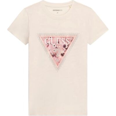 GUESS Women'sSS CN Cosmos Canvas Driehoek TT-SHIRTSCREAM WhiteSize XL Lengte N GUESS Women'sSS CN Cosmos Canvas Driehoek TT-SHIRTSCREAM WhiteSize XL Lengte N