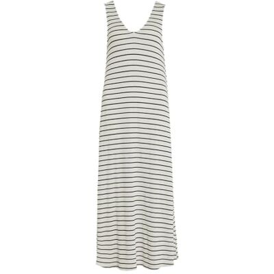 VILA Tia V-hals S/L Midi Jurk, berk, S VILA Tia V-hals S/L Midi Jurk, berk, S