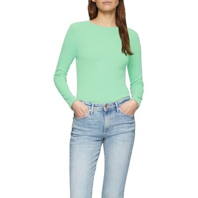 s.Oliver 2156451 dames Shirt met lange mouwen van rib s.Oliver 2156451 dames Shirt met lange mouwen van rib