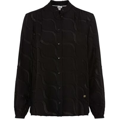 Brax Style.Vivi Burn Out damesblouse, 02 Black, 36 Brax Style.Vivi Burn Out damesblouse, 02 Black, 36