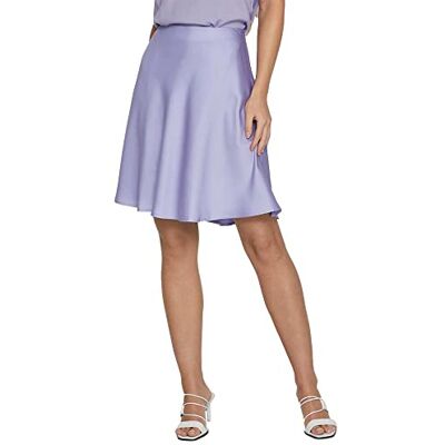 VILA Dames Viellette Hw Short Skirt/Su-Noos Rok, Sweet Lavender., 42 VILA Dames Viellette Hw Short Skirt/Su-Noos Rok, Sweet Lavender., 42