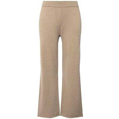 Ulla Popken , dames, grote maten, gebreide broek, brede pijpen, elastische band, vormvast, fijn gebreid, mauve, 54 NL Ulla Popken , dames, grote maten, gebreide broek, brede pijpen, elastische band, vormvast, fijn gebreid, mauve, 54 NL