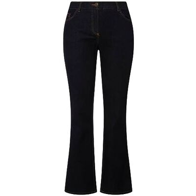 Ulla Popken Bootcut Broek Jeans voor Dames, Donkerblauw (Dark Blue Denim), 38W x 30L Ulla Popken Bootcut Broek Jeans voor Dames, Donkerblauw (Dark Blue Denim), 38W x 30L