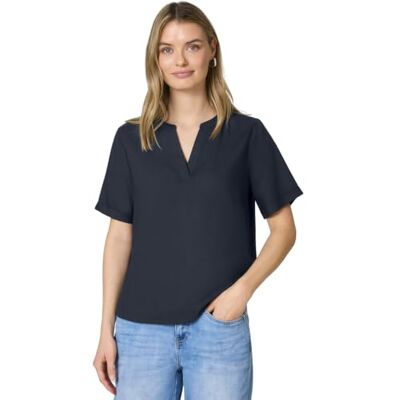 Street One Damesblouse met korte mouwen en turn-up Street One Damesblouse met korte mouwen en turn-up