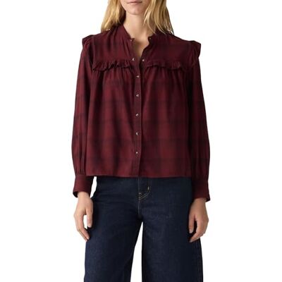 Levi's Gianna Ls Blouse Small NEA Plaid Tawny P, Small Nea Plaid Tawn, M Levi's Gianna Ls Blouse Small NEA Plaid Tawny P, Small Nea Plaid Tawn, M