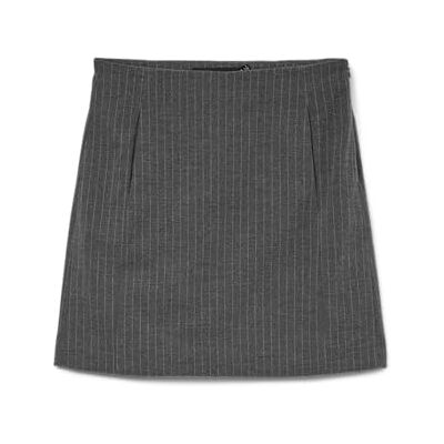 VERO MODA Vmjojo Mw Short Skirt Noos, Medium grijs (grey melange), 40 VERO MODA Vmjojo Mw Short Skirt Noos, Medium grijs (grey melange), 40