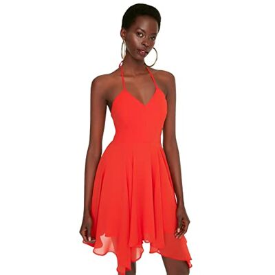 Trendyol Mini Skater Regular Jurk dames Gekleed Trendyol Mini Skater Regular Jurk dames Gekleed
