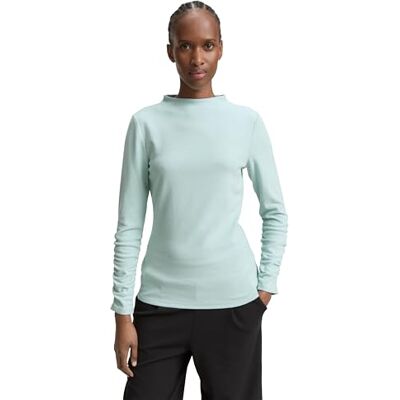 Tom Tailor Denim T-shirt met lange mouwen voor dames, 14395 Silver Cloud Blue Melange, XS Tom Tailor Denim T-shirt met lange mouwen voor dames, 14395 Silver Cloud Blue Melange, XS