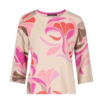 Betty Barclay Fijn gebreide damestrui met print, rood, 36 Betty Barclay Fijn gebreide damestrui met print, rood, 36