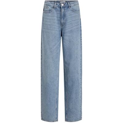 VILA Dames Straight Fit Jeans VIKELLY High Waist, Light Blue Denim 1, 36W / 32L VILA Dames Straight Fit Jeans VIKELLY High Waist, Light Blue Denim 1, 36W / 32L