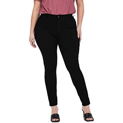 ONLY Carmakoma Dames Carhuba Hw Skinny Jeggings Black Dnmoos Jeans, zwart, 44W x 32L ONLY Carmakoma Dames Carhuba Hw Skinny Jeggings Black Dnmoos Jeans, zwart, 44W x 32L