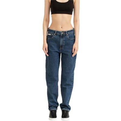 Calvin Dames Mom Jean Pacifico LV047F492G Jeans, Blauw, 26W/34L Calvin Dames Mom Jean Pacifico LV047F492G Jeans, Blauw, 26W/34L