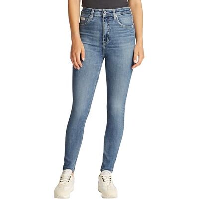 Calvin CK JEANS Dames HIGH RISE SUPER SKINNY ENKLE J20J225144, Denim (Denim Light), 34W, Denim (Denim Licht), 34W Calvin CK JEANS Dames HIGH RISE SUPER SKINNY ENKLE J20J225144, Denim (Denim Light), 34W, Denim (Denim Licht), 34W