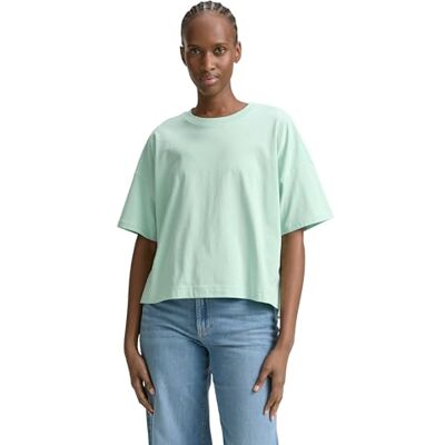 Tom Tailor Denim Basic oversized T-shirt voor dames, 32229 Mint Jade Turqouise, XL Tom Tailor Denim Basic oversized T-shirt voor dames, 32229 Mint Jade Turqouise, XL