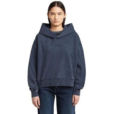 G-STAR Washed A Line Script Hdd Sw Wmn dames Sweatshirt met capuchon G-STAR Washed A Line Script Hdd Sw Wmn dames Sweatshirt met capuchon
