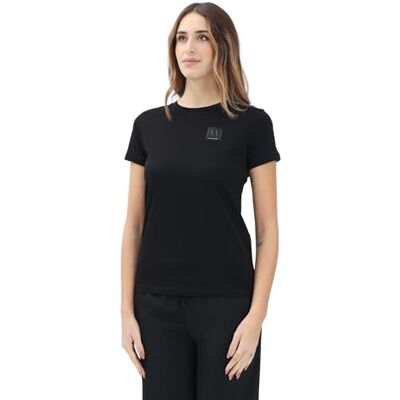 Giorgio Armani Icon Project, Tonal Logo Patch dames T-Shirt Giorgio Armani Icon Project, Tonal Logo Patch dames T-Shirt