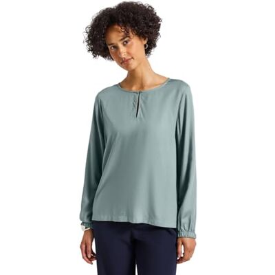 Street One Blouse met ronde hals met cut-out Arona Blue 42 Street One Blouse met ronde hals met cut-out Arona Blue 42
