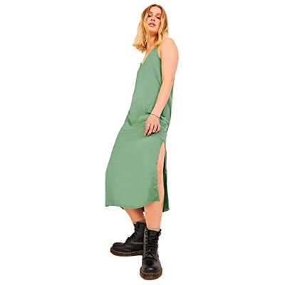 JACK & JONES Jxcleo satijnen jurk voor dames, Loden Frost/Aop: Aop, XS JACK & JONES Jxcleo satijnen jurk voor dames, Loden Frost/Aop: Aop, XS