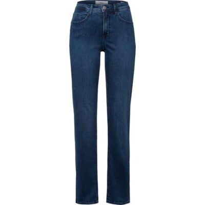 Brax Damesbroek met rechte pijpen Carola Deco, Used Regular Blue., 34W / 34L Brax Damesbroek met rechte pijpen Carola Deco, Used Regular Blue., 34W / 34L